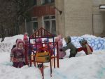 Веселый поезд для родителей команды Снежинка
